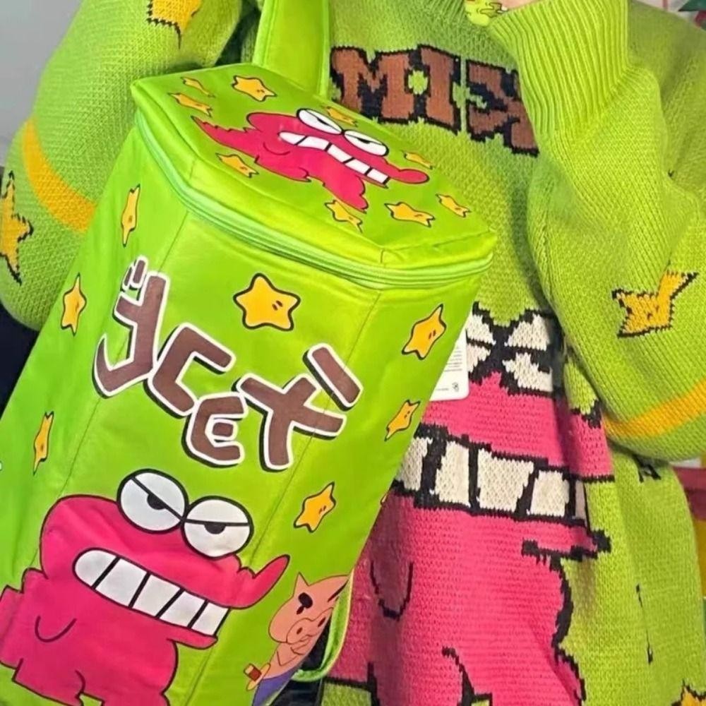 Irra Crayon Shin-Chan กระเป๋าตุ๊กตา, ของขวัญวันเกิดการ์ตูนน่ารักกระเป๋าเป้สะพายหลัง, ตุ๊กตาอะนิเมะของเล่นตุ๊กตาน่ารักด้านบนเปิดซิปกระเป๋าสะพายสาว