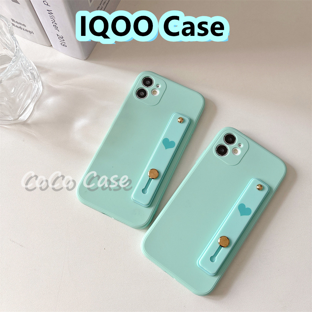 Case HomeFor IQOO Z7i/Neo 7SE/Neo 20/Z9 Turbo Case Silicone Full Cover Phone Case Cover Cornflower S