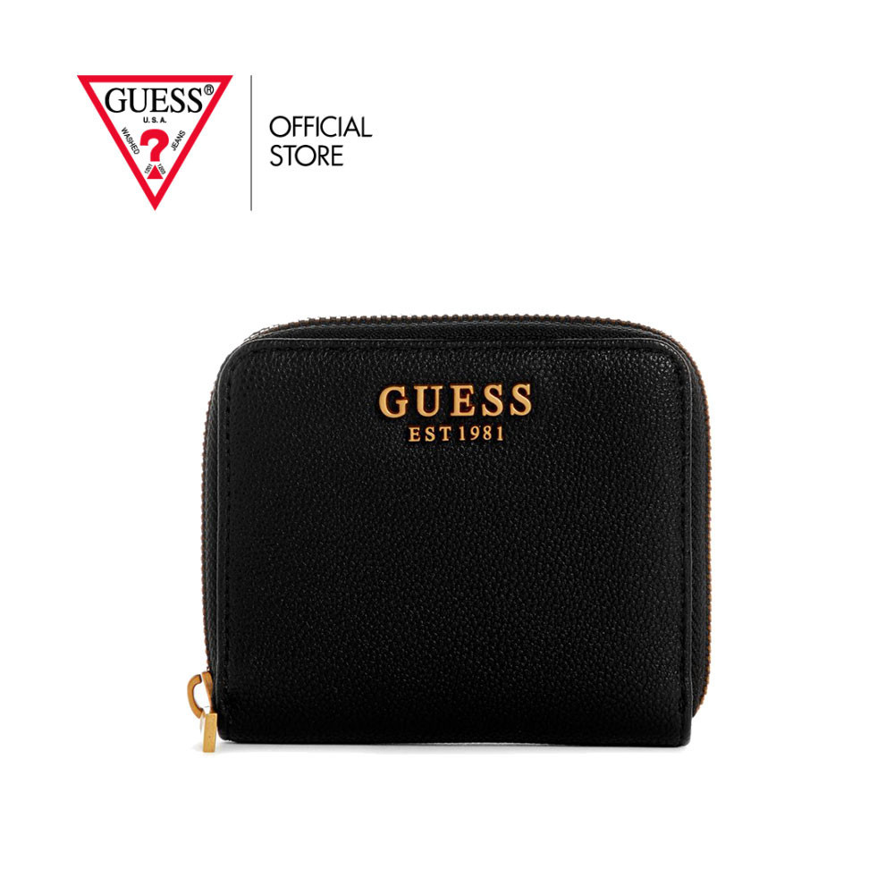 GUESS กระเป๋า รุ่น BB9494137 MALVA SLG SMALL ZIP AROUND BLACK สีดำ