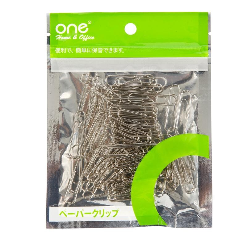 ONE ลวดเสียบกระดาษ 33 มม. รุ่น 100433S สีเงิน (ถุง 100 ตัว)
