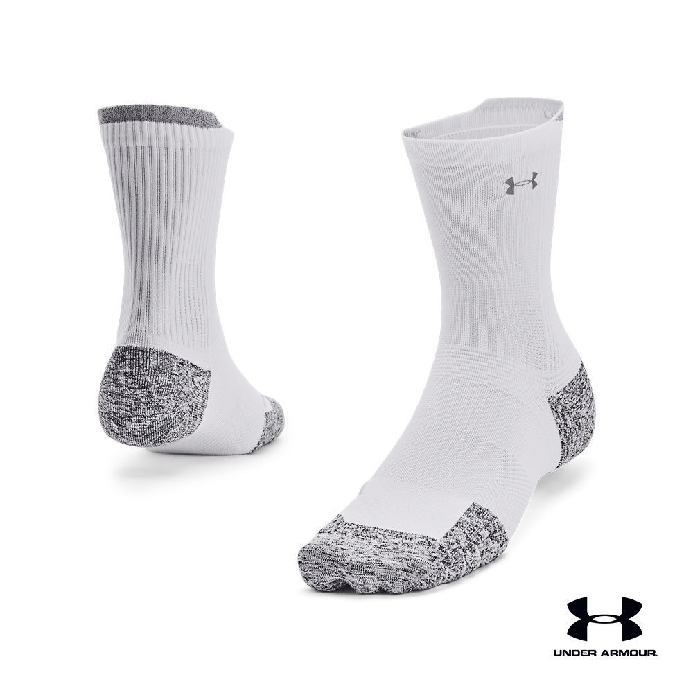 Under Armour UA Unisex ArmourDry™ Run Cushion Mid-Crew Socks อันเดอร์ อาร์เมอร์ ถุงเท้าสำหรับใส่วิ่ง สำหรับทุกเพศ