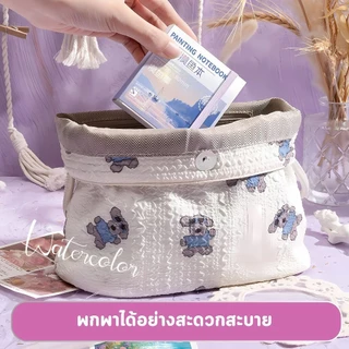 【พร้อมส่งจากไทย】Mini สีน้ําสีกล่องกล่องอะคริลิคแบบพกพาคู่มือ Sketch Travel Painting Palette