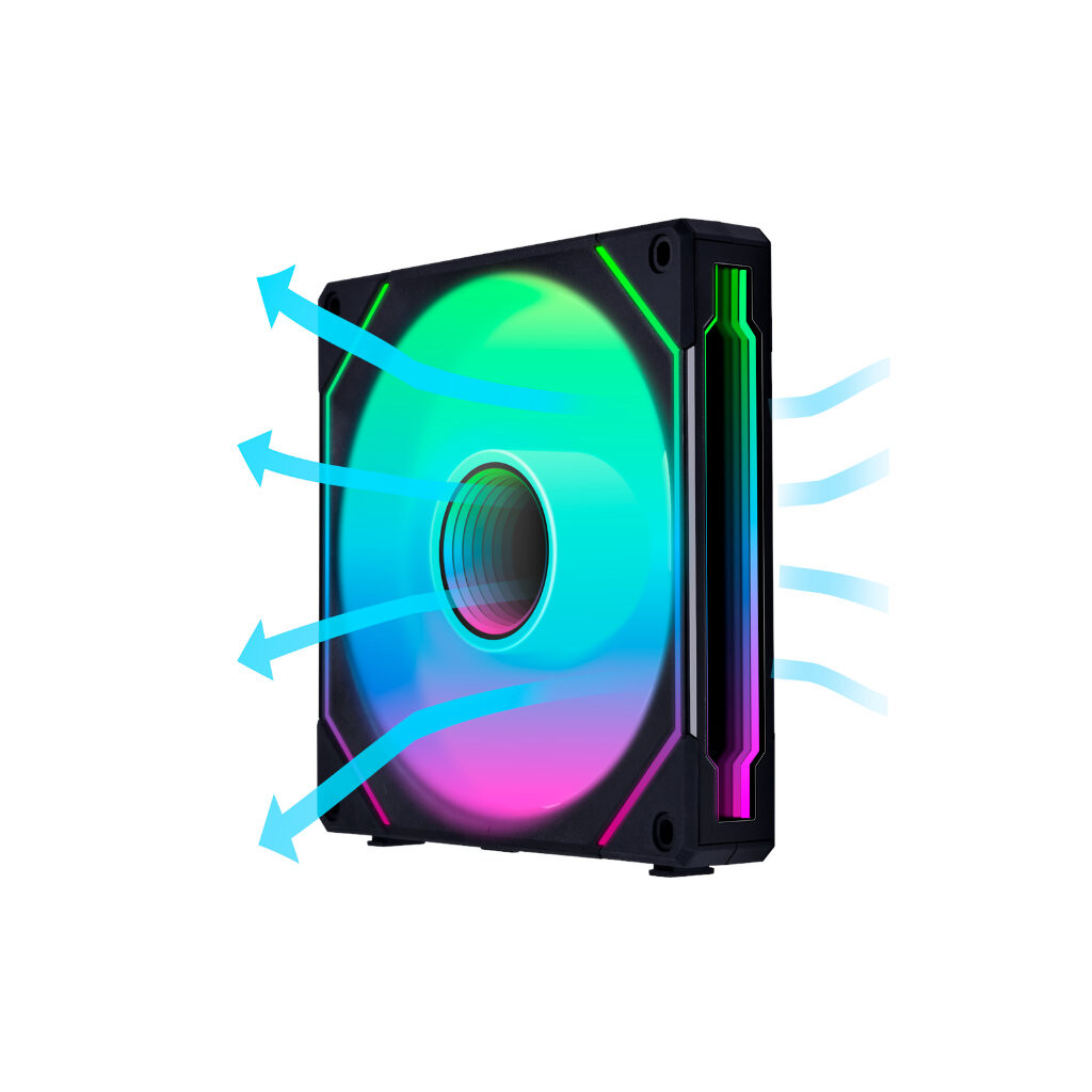 LIAN LI UNI FAN SL140 INFINITY Reverse Black 1x140mm Single Pack FAN