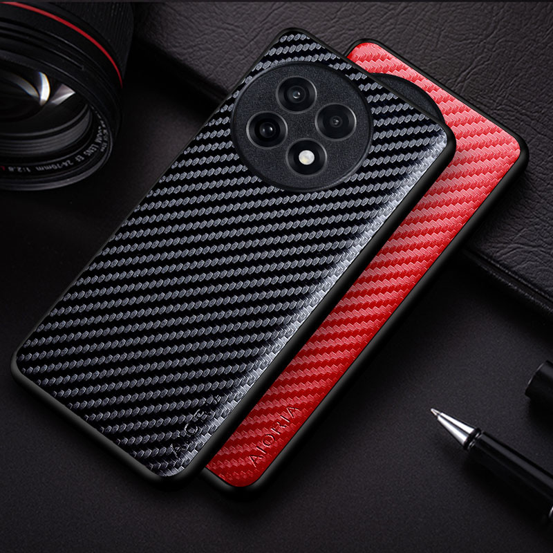 คาร์บอน Fibre เนื้อเคสโทรศัพท์สําหรับ OnePlus 13R แฟชั่นออกแบบนุ่มปกหลัง Coque สําหรับ OnePlus 13R ก
