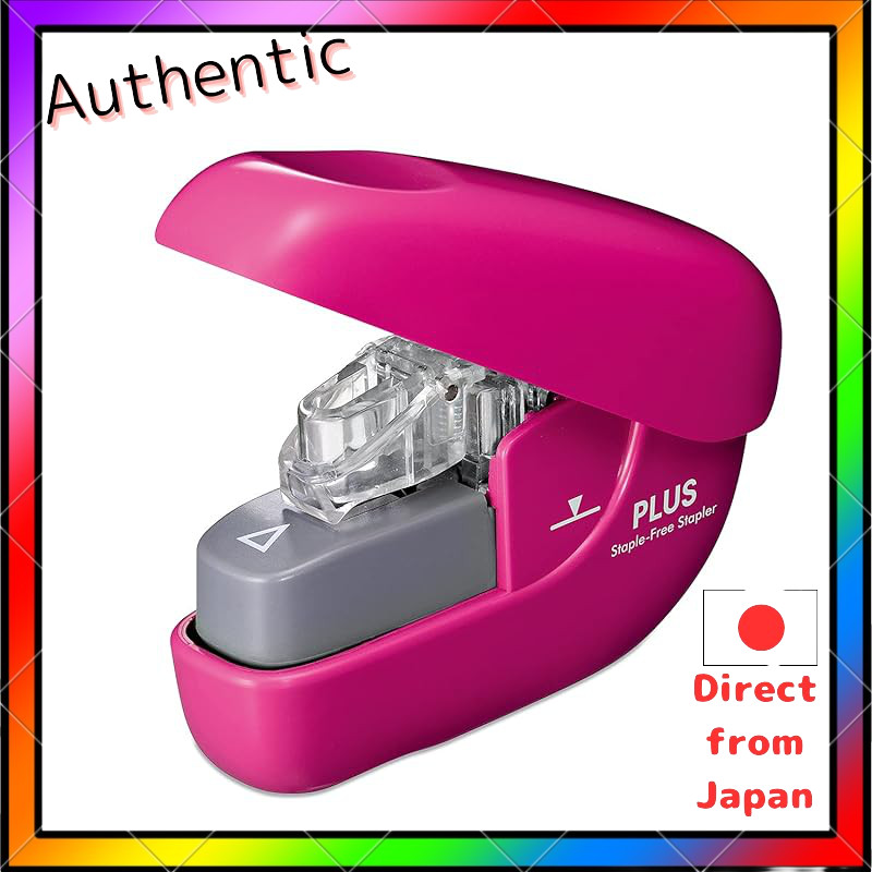 Plus กระดาษเย็บแบบเข็ม Clinch สีชมพู SL-106NB 31-125
