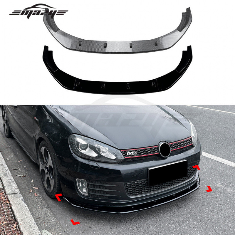 เหมาะสําหรับ Foss VW Golf Golf 6 High 6 Golf MK6 GTI 2008-2012 Front Shovel Front Lipสปอยเลอร์การปรับเปลี่ยน ราคา ถูกที่สุด ดีลบีเคเค
