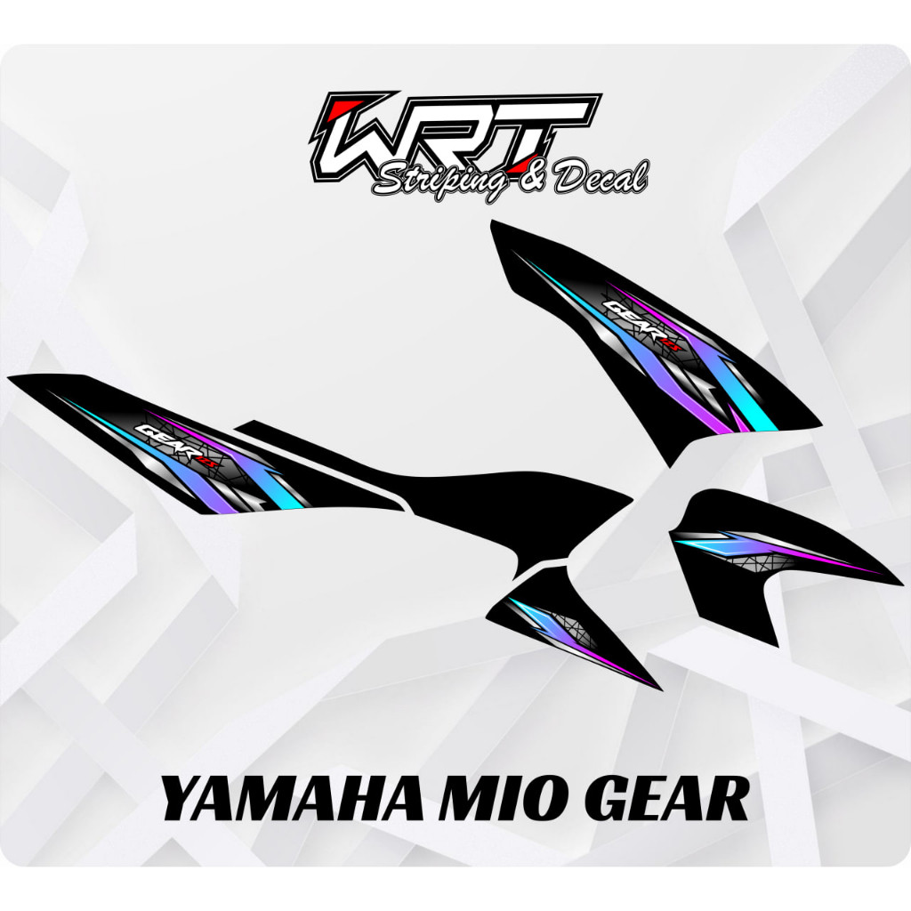 Mio Gear Striping - สติ๊กเกอร์รูปลอก Mio Gear Rainbow v3