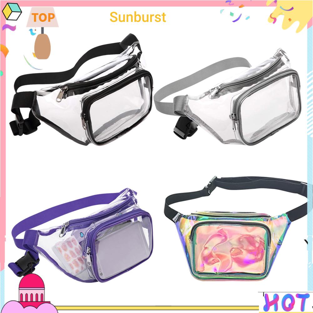 [Sunburst11.th] กระเป๋าคาดอก PVC แบบใส ขนาดเล็ก กันน้ํา เหมาะกับของขวัญ แฟชั่นสําหรับผู้ชาย และผู้หญิง