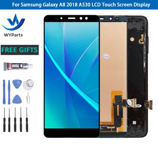 อะไหล่หน้าจอสัมผัส Lcd พร้อมกรอบ สําหรับ Samsung Galaxy A8 2018 A530 A530F A530F DS