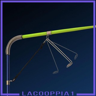 [Lacooppia1] คันเบ็ดตกปลา แบบยืดหดได้ น้ําหนักเบา พร้อมรอกตกปลา