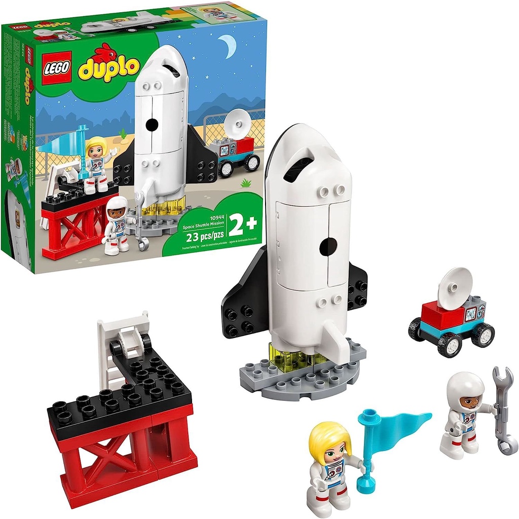LEGO DUPLO Town Space Shuttle Mission Rocket Toy 10944, Set for Preschool Toddlers Age 2-4 Years Old with Astronaut