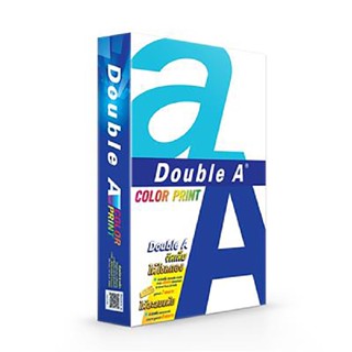 กระดาษถ่ายเอกสาร A4 90แกรม 500แผ่น Double A Color Print