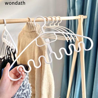 Wonda ไม้แขวนเสื้อ ลายคลื่น กันลื่น ประหยัดพื้นที่ สําหรับจัดระเบียบตู้เสื้อผ้า บ้าน และที่อยู่อาศัย 1/3 ชิ้น