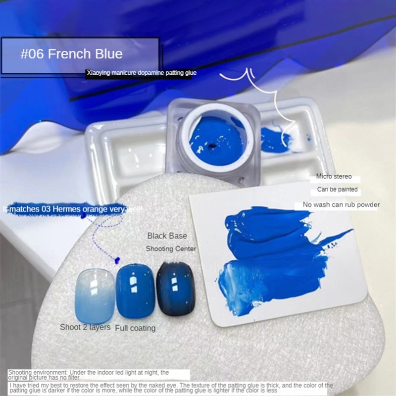 สีเจล กาวตบเจลเล็บ ยาทาเล็บเจลกาวทาสีล้างฟรีกาวยาทาเล็บความเข้มข้นสูง 6g