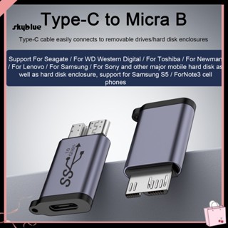 [Sy] อะแดปเตอร์ฮาร์ดดิสก์ Usb 3.1 ไร้รอยต่อ ถ่ายโอนข้อมูลเร็ว Usb-c เป็น Micro B สําหรับฮาร์ดไดรฟ์ อุปกรณ์สํานักงาน