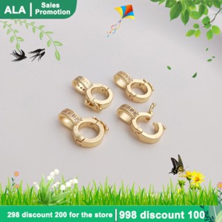 【❤️เครื่องประดับ DIY❤️】จี้หัวเข็มขัดเหล็ก 925 ชุบทอง 14K ประดับไข่มุก แฮนด์เมด สําหรับทําเครื่องประดับ สร้อยคอ DIY [จี้ชาร์ม/จี้/จี้สร้อยคอ/จี้ ทองคํา/จี้ทองคําแท้/เครื่องประดับสร้อย/เครื่องประดับสร้อยคอ/pendant]