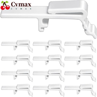 Cvmax อะไหล่คลิปหนีบมู่ลี่ อเนกประสงค์ สีขาว แบบเปลี่ยน สําหรับห้องน้ํา 1-1/2 นิ้ว หรือ 1-9/16 นิ้ว 12 ชิ้น