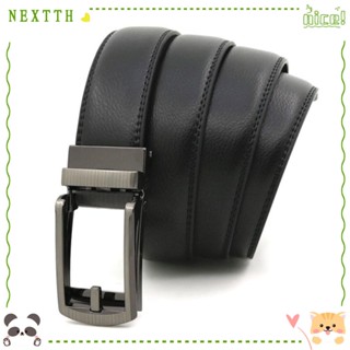 Nextth เข็มขัดหนัง หัวเข็มขัดอัตโนมัติ ปรับขนาดได้ 110 ซม. 120 ซม. 130 ซม. สําหรับผู้ชาย