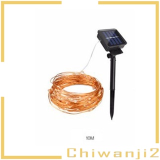 [Chiwanji2] โคมไฟลวดทองแดง LED 100 ดวง พลังงานแสงอาทิตย์ สําหรับกลางแจ้ง