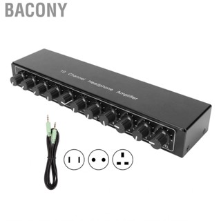 Bacony Stereo Headphone Amplifier 1 In 10 Out Portable Channel Amplifi Kit