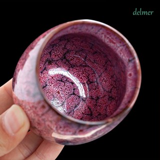 Delmer ถ้วยชา เครื่องปั้นดินเผา รูปไข่ สไตล์จีนน่ารัก 1 ชิ้น