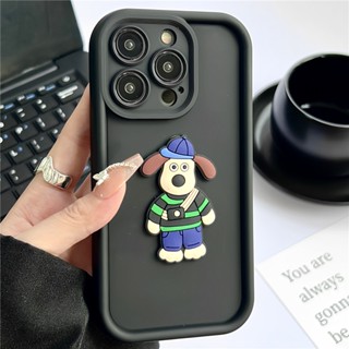 Huiwanju เคสป้องกันโทรศัพท์มือถือ ลายการ์ตูนสุนัข 3D กันกระแทก สําหรับ iPhone 14pro 13 11 12 pro 13 promax