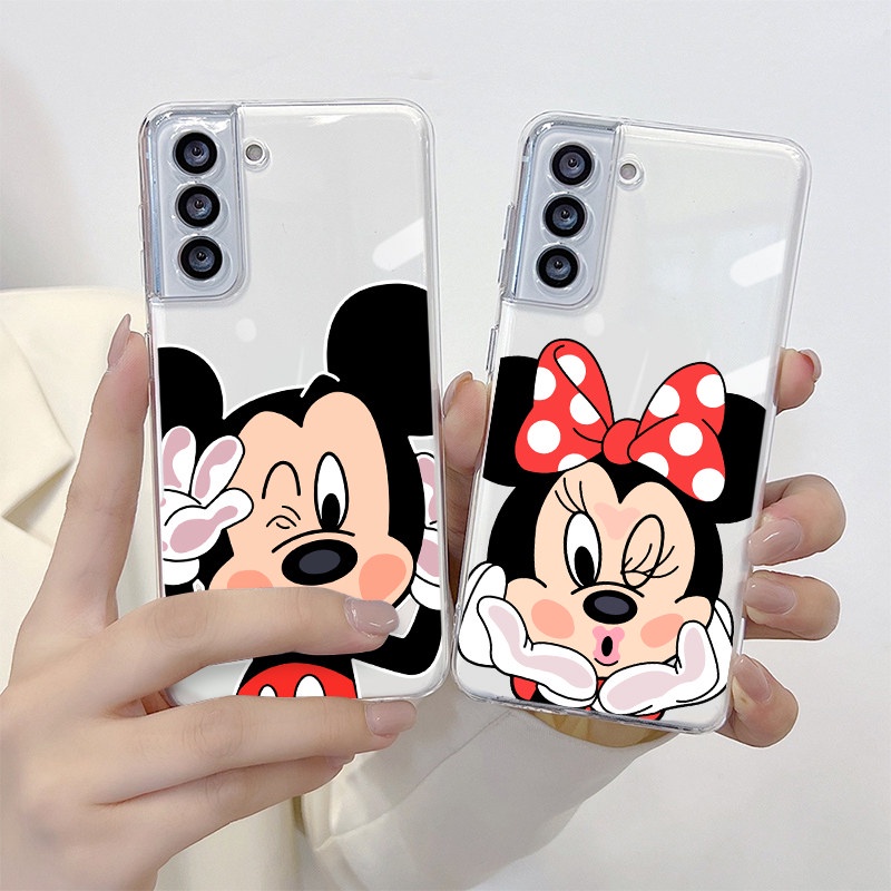 เคสโทรศัพท์มือถือแบบนิ่ม ลายการ์ตูนมิกกี้เมาส์น่ารัก สําหรับ Samsung S23 FE S8 S10 S9 S20 S21 Plus S21 FE S22 Ultra Note 9 10 Plus 20 Ultra 5G