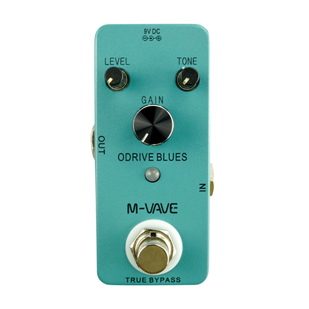 M-VAVE ODRIVE-BLUES กีตาร์ไฟฟ้าเหยียบ Analog Overdrive True Bypass สังกะสีอัลลอยด์กีตาร์ไฟฟ้าดนตรี