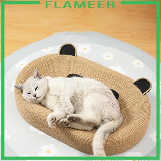 [Flameer] แผ่นกระดาษแข็ง ทรงวงรี ขนาดใหญ่ ที่ทนทาน สําหรับสัตว์เลี้ยง แมว