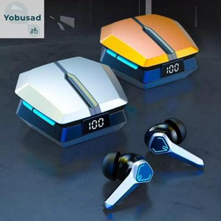 [Yobusad.th] หูฟังเกมมิ่งไร้สาย บลูทูธ 5.3 ควบคุมสัมผัส สําหรับสมาร์ทโฟน