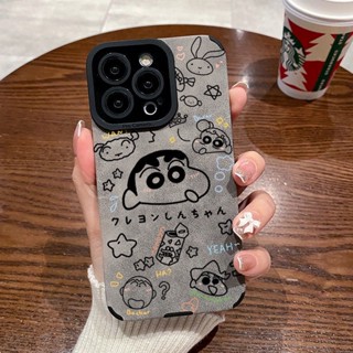 เคสโทรศัพท์มือถือหนังเทียม ลายการ์ตูนชินจัง สําหรับ vivox80 90 23 27 Y73s 71t 77e u3x 70s S10 9 12 15e iqoo7 z3 z5 10 11 neo3 5s 7 6se a100 pro 76s 55s 32 21 33s 317 เคสนิ่ม กันกระแทก สําหรับ 20 30 52 31s