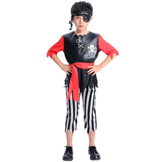 [0709]SZMRP-COS-B S-XL Halloween Costume Boy Boy Pirate Look Little Pirates Mountain Thief Bandit Costume Costume Gift  Comic  Animation  Cosplay  8CUD