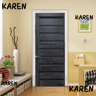 Karen สติกเกอร์วอลเปเปอร์ไวนิล มีกาวในตัว 30.3 นิ้ว x 78.7 นิ้ว ลอกออกได้ สําหรับติดประตูบ้าน ออฟฟิศ