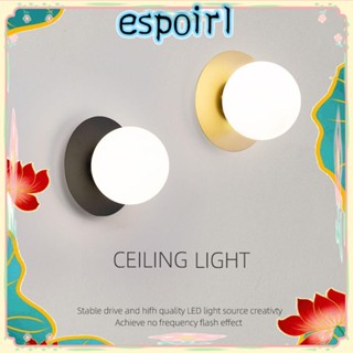 Espo โคมไฟติดผนัง LED ทรงกลม สีดํา / ทอง