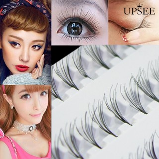 Upsee❤คลัสเตอร์ต่อขนตาปลอม สีดํา ขนาด 8 มม. 10 มม. 12 มม. DIY สําหรับผู้หญิง