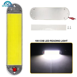 Openmall โคมไฟอ่านหนังสือ LED COB 108 ดวง 12-24V P3Y8 สําหรับติดเพดานรถยนต์ รถบรรทุก 1 ชิ้น