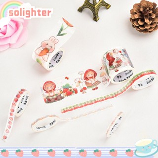 Solighter เทปวาชิ คุณภาพสูง สําหรับตกแต่งสมุดภาพ DIY 6 ม้วน ต่อชุด