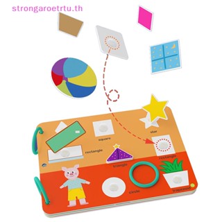 Strongaroetrtu Montessori หนังสือเกมจับคู่ตัวเลข เสียงเงียบ ของเล่นสําหรับเด็ก