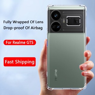 สําหรับ Realme GT5 realmegt 5 บาง นิ่ม TPU ซิลิโคน ใส เคสกันกระแทก ฝาหลัง