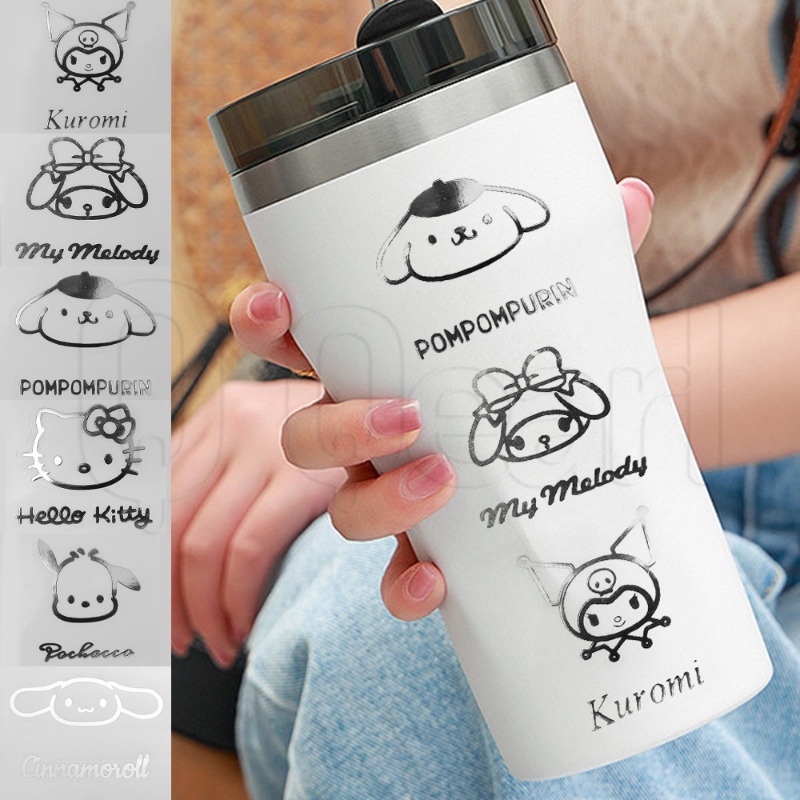 สติกเกอร์การ์ตูนคุโรมิน่ารัก / สติกเกอร์ตกแต่งโลหะนุ่ม สามมิติ สีเงิน / สติกเกอร์ตกแต่งเครื่องเขียน ถ้วยน้ํา DIY สําหรับนักเรียน / สติกเกอร์ตกแต่ง PVC รูปสุนัข KT Cat ขนาดเล็ก