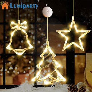 Lumiparty ไฟ LED รูปดาว 3600 (K) ใช้แบตเตอรี่ สําหรับติดหน้าต่างต้นคริสต์มาส 3 ชิ้น