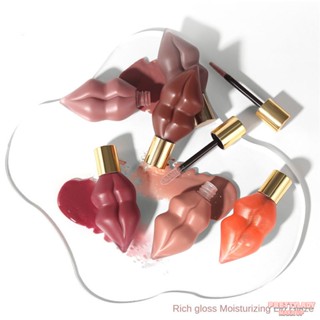 RoyueS Rich Moisturizing Lip Glaze ลิปกลอส 6 สีแบบ Nonstick Long Lasting พร้อม Mirrorlike Gloss ให้ความชุ่มชื้นและรักษาสี Lasting Wear Natural Lip Gloss Lip Makeup ♥ Dare to be Beautiful