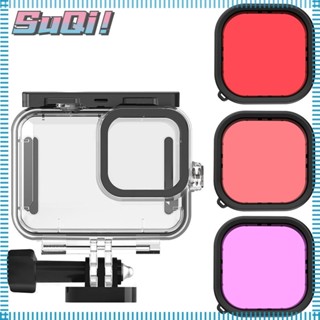Suqi ฟิลเตอร์เลนส์กรองแสง 9/10 สีม่วง ชมพู แดง สําหรับดําน้ํา ว่ายน้ํา 9/10