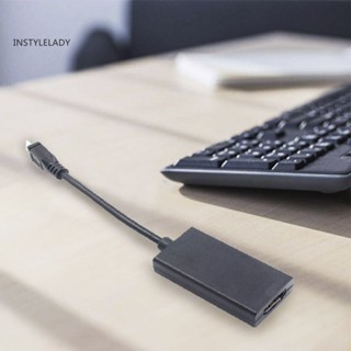 Instylelady 1080P Micro USB เป็น HDMI- เข้ากันได้กับอะแดปเตอร์แปลงสายเคเบิลโทรศัพท์มือถือ HDTV เชื่อมต่อ