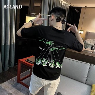 Acland เสื้อยืดผู้ชาย ผู้ชายเสื้อเชิ้ต เสื้อยืด ผ้านุ่ม ใส่สบาย ไม่หด ไม่ต้องรีด MTX2390KJO 36Z230909