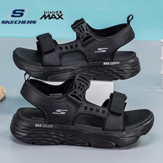 Skechers_ MAX CUSHION รองเท้าแตะลําลอง เหมาะกับการเล่นกีฬา โยคะ แฟชั่นฤดูร้อน สําหรับผู้ชาย ไซซ์ 40-45