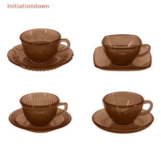 [Initiationdawn] โมเดลแก้วกาแฟแกะสลัก ขนาดมินิ 1:6 สําหรับตกแต่งบ้านตุ๊กตา 1 ชุด