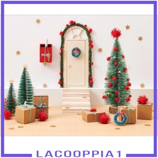 [Lacooppia1] โมเดลต้นคริสต์มาสจิ๋ว สําหรับตกแต่งบ้านตุ๊กตา 27 ชิ้น