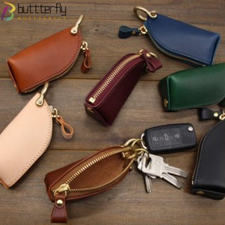 Buttterfly กระเป๋าใส่กุญแจรถยนต์ หนัง PU คุณภาพสูง 6 สี 12*5 ซม. สําหรับผู้หญิง และผู้ชาย