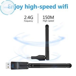 Xo94ol อะแดปเตอร์รับสัญญาณเครือข่ายไร้สาย USB WiFi 150Mbps สําหรับแล็ปท็อป PC TH